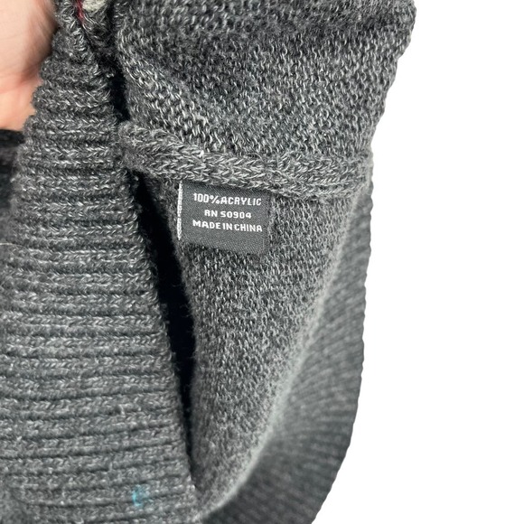 Vintage Sweater Pronti Argyle Gray High Neck‎ 1/4 Zip Men’s 3X - Picture 10 of 10